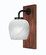 Oxbridge One Light Wall Sconce in Matte Black & Painted Wood-look (200|1771-MBWG-4811)