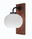 Oxbridge One Light Wall Sconce in Matte Black & Painted Wood-look (200|1771-MBWG-212)