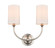 Giselle LED Wall Sconce in Polished Nickel (405|372-2W-PN-S1-LED)