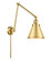 Franklin Restoration LED Swing Arm Lamp in Satin Gold (405|238-SG-M13-SG-LED)