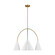 Cambre LED Chandelier in Matte White and Burnished Brass (454|KC1113MWTBBS-L1)
