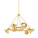 Oraibi Six Light Chandelier in Vintage Brass (68|403-06-VB)