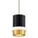 Beckenham One Light Pendant in Vintage Polished Brass/Black Brass (68|299-42-VPB/SBK)