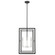Milbank Four Light Pendant in Black with White Candle Sleeves (106|IN20021BK)