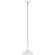 Rosetta LED Pendant in Matte White and Polished Nickel (268|ARN 5540WHT/PN)