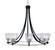 Paramount Eight Light Chandelier in Matte Black & Brushed Nickel (200|3408-MBBN-461)