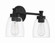 Henning Two Light Vanity in Flat Black (46|12716FB2)