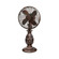 Fleur De Lis 10`` Table Fan in Brown (321|DBF0612)