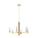 Gatz Six Light Chandelier in Alturas Gold (47|19785)