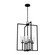 Kerrison Four Light Foyer Pendant in Natural Black Iron (47|19540)