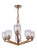 Guiding Star Six Light Chandelier in Satin Brass (46|57326-SB)