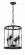 Jolenne Six Light Foyer Pendant in Flat Black (46|57036-FB)