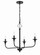 Jolenne Four Light Chandelier in Flat Black (46|57024-FB)