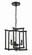 Avante Grand Three Light Convertible Semi Flush/Pendant in Flat Black/Satin Brass (46|56953-FBSB)