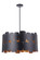 Sabrina Five Light Pendant in Flat Black / Gold Luster (46|56695-FBGLR)