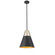 Annos One Light Pendant in Matte Black Modern Gold (59|9241-MB/MG)
