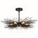 Nikko Six Light Semi-Flush Mount in Matte Black (63|C0256)