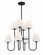 Keenan Eight Light Chandelier in Black Forged (60|KEE-A3008-BF)