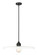 Paloma One Light Pendant in Matte Black (224|820P24-MB)