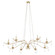 Lorelei Eight Light Chandelier in Aged Silver Leaf (19|602-8-60)