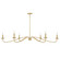 Six Light Chandelier in Natural Brass (446|M100119NB)