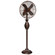 Fleur De Lis 16`` Floor Fan in Brown (321|DBF0611)