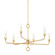 Orson Six Light Chandelier in Vintage Gold Leaf (67|F9531-VGL)