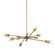 Chino Six Light Chandelier in Patina Brass (67|F1944-PBR/SBK)