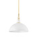 Camille One Light Pendant in Aged Brass (428|H769701S-AGB/GWH)