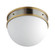 Duke One Light Flush Mount in Satin Nickel / Satin Brass (16|12419SWSNSBR)