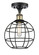 Ballston LED Semi-Flush Mount in Black Antique Brass (405|516-1C-BAB-CE-8-BK)