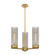 Downtown Urban LED Pendant in Brushed Brass (405|427-3CR-BB-G427-14SM)