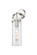 Downtown Urban LED Wall Sconce in Polished Nickel (405|413-1W-PN-G413-1W-4CL)