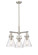 Downtown Urban Three Light Pendant in Satin Nickel (405|411-3CR-SN-G411-7CL)