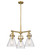 Downtown Urban Three Light Pendant in Brushed Brass (405|411-3CR-BB-G411-7SDY)