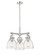 Downtown Urban Three Light Pendant in Polished Nickel (405|410-3CR-PN-G412-7CL)