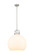 Downtown Urban One Light Pendant in Satin Nickel (405|410-1SL-SN-G410-18WH)