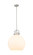 Downtown Urban One Light Pendant in Satin Nickel (405|410-1SL-SN-G410-16WH)