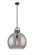 Downtown Urban One Light Pendant in Matte Black (405|410-1SL-BK-G410-18SM)