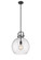 Downtown Urban One Light Pendant in Matte Black (405|410-1SL-BK-G410-14SDY)