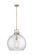 Downtown Urban One Light Pendant in Brushed Brass (405|410-1SL-BB-G410-18SDY)