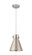 Downtown Urban One Light Pendant in Satin Nickel (405|410-1PS-SN-M411-8SN)