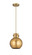 Downtown Urban One Light Pendant in Brushed Brass (405|410-1PS-BB-M410-8BB)