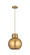 Downtown Urban One Light Pendant in Brushed Brass (405|410-1PM-BB-M410-10BB)