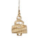 Flow Three Light Pendant in Baguette/Natural Rattan (137|240P03BTR)