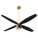Samaran 60''Ceiling Fan in Aged Brass W/ Black Blades (440|3-116-4015)