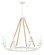 Lanton Eight Light Chandelier in Sand White (7|2128-655)