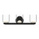 Cedar LED Vanity in Black/Clear (347|VL52520-BK/CL)