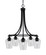 Paramount Five Light Chandelier in Matte Black (200|3415-MB-210)