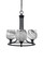 Paramount Three Light Chandelier in Matte Black (200|3403-MB-4819)